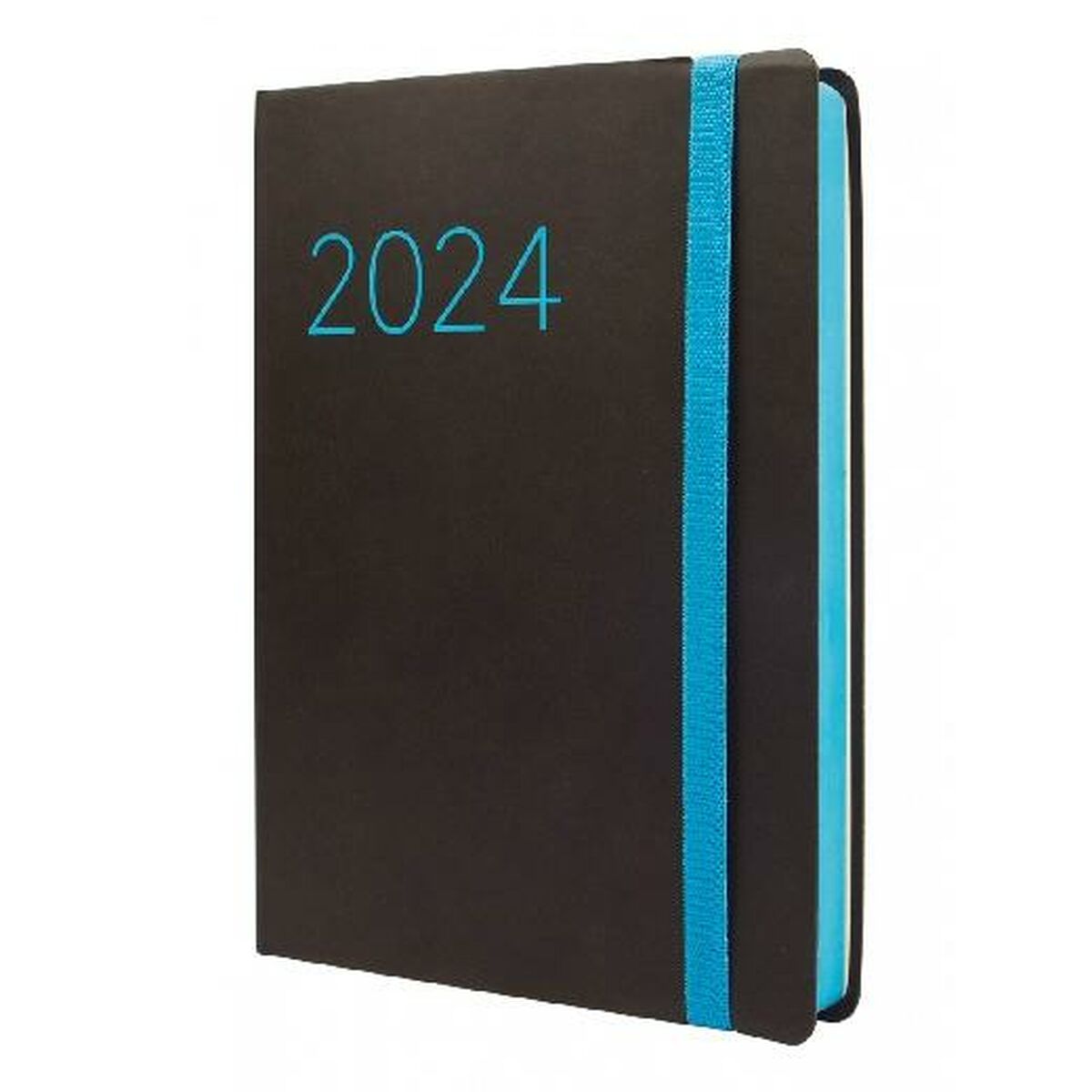 Agenda Finocam Flexi 2024 Noir A5 14,8 x 21 cm
