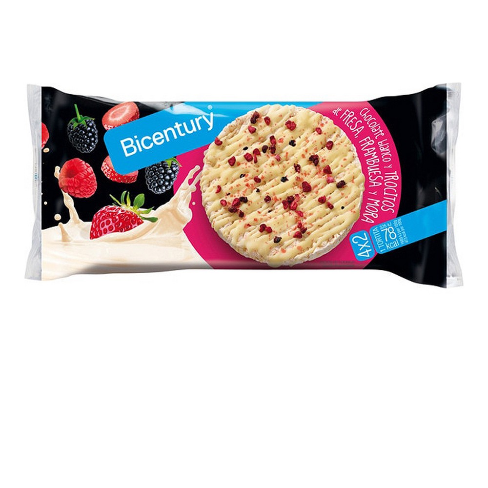 Rice cakes Bicentury White chocolate Red fruits (8 uds)