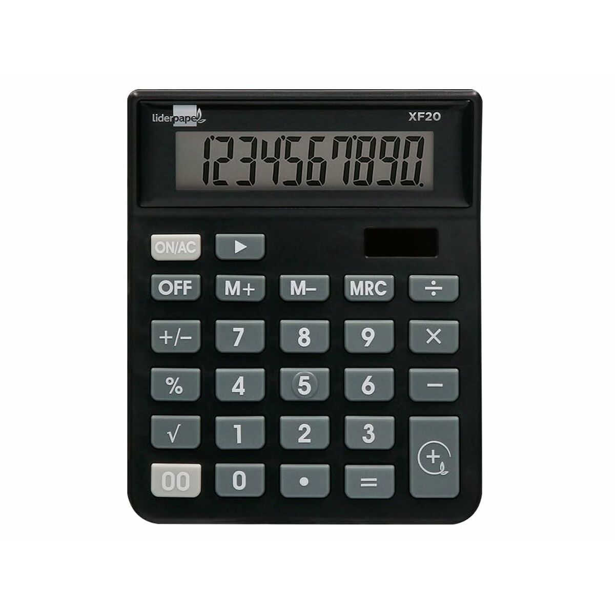 Calculatrice Liderpapel XF20 Noir Plastique