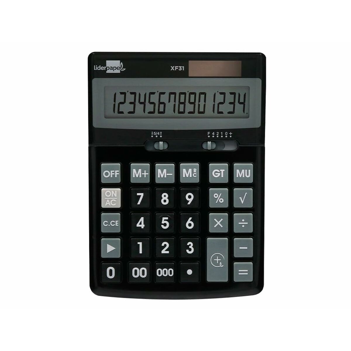 Calculatrice Liderpapel XF31 Noir Plastique