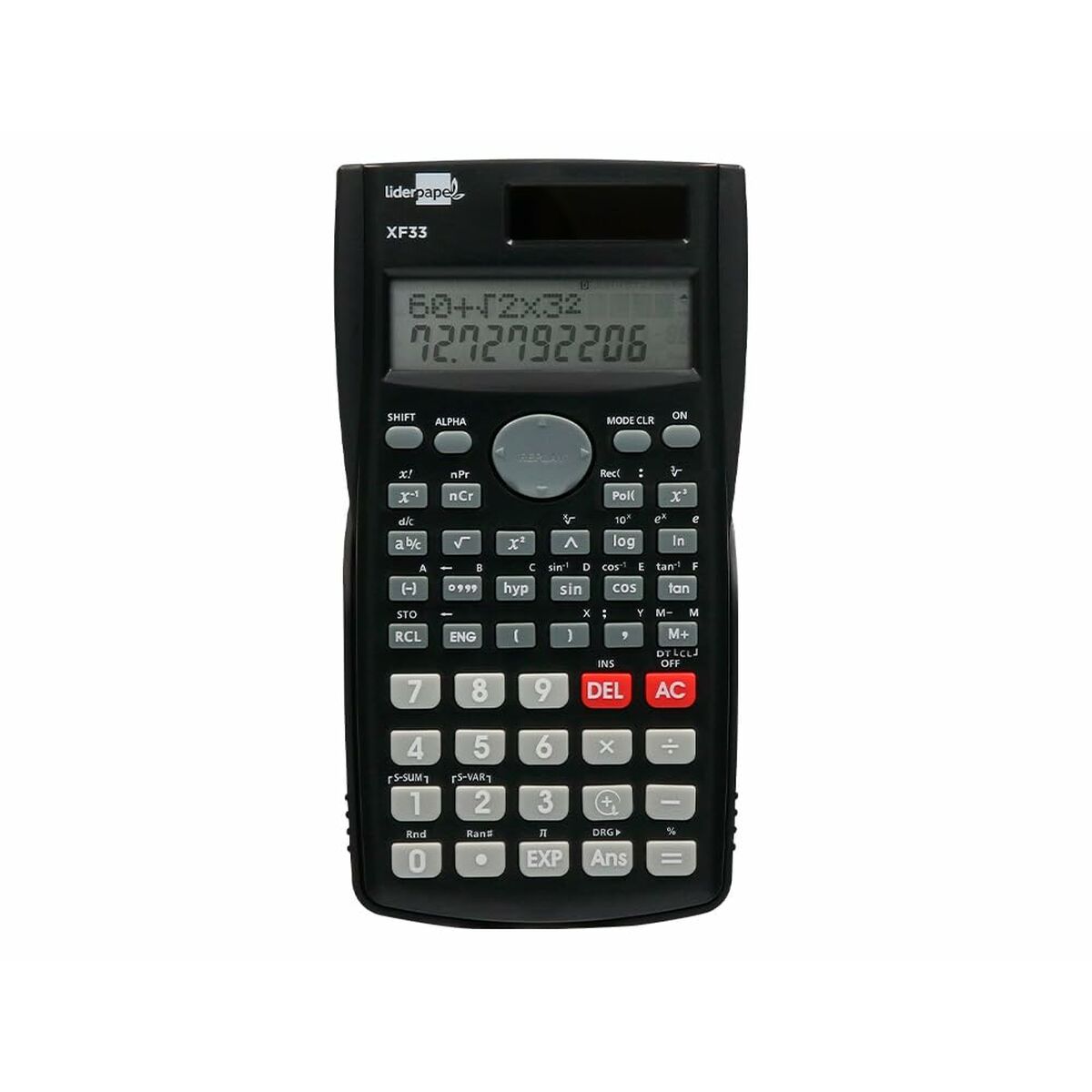 Calculatrice scientifique Liderpapel XF33 Noir