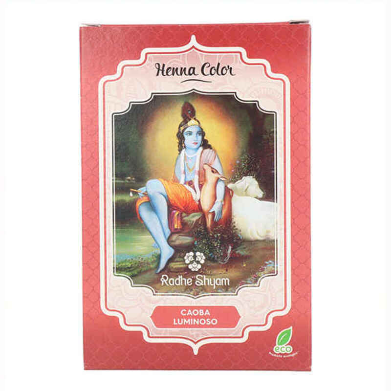 Coloración Semipermanente Henna Radhe Shyam Caoba (100 g)