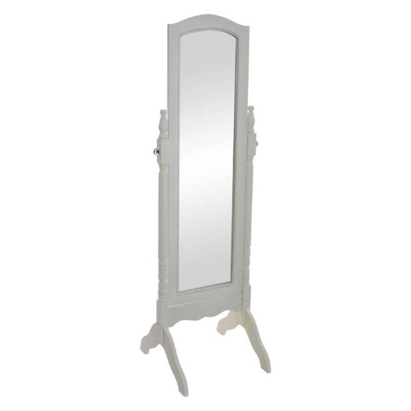 Free standing mirror DKD Home Decor White Wood Traditional (54 x 50 x 170 cm)