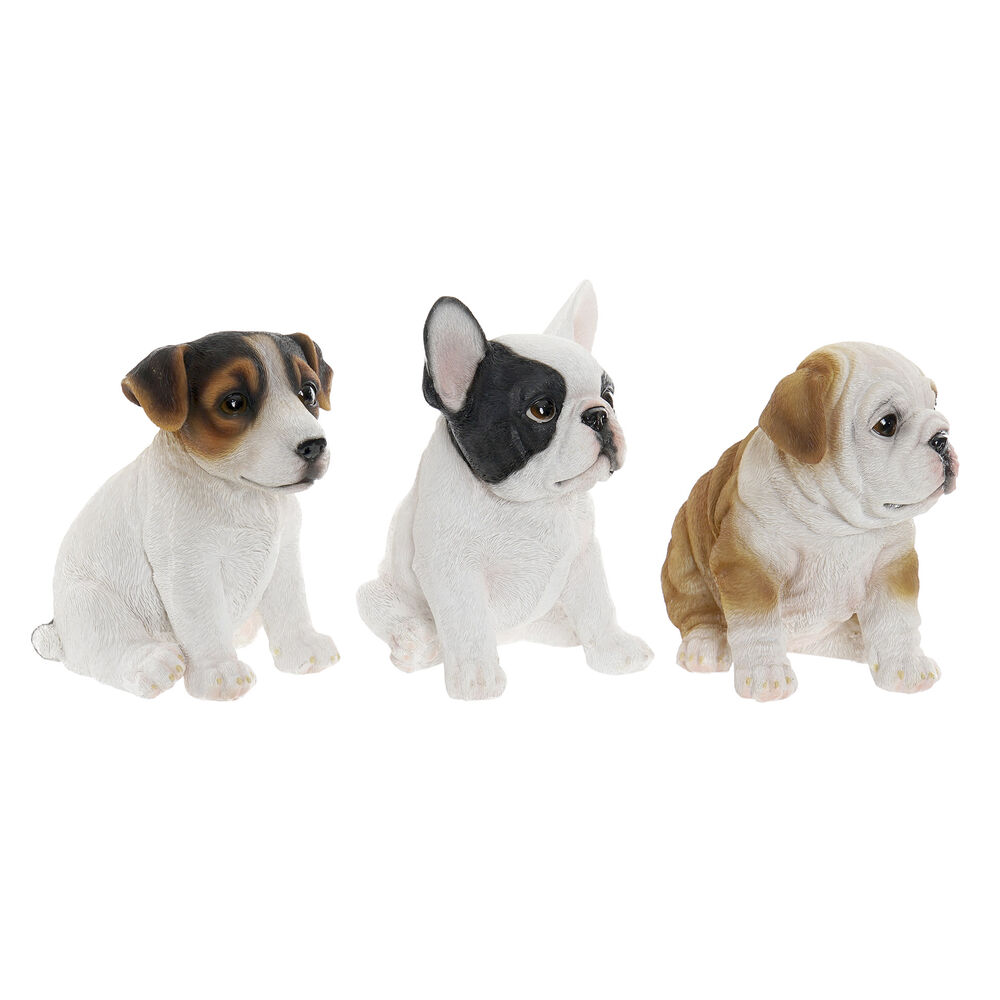 Decorative Figure DKD Home Decor Resin Dog (16.5 x 11.5 x 16 cm) (3 pcs)