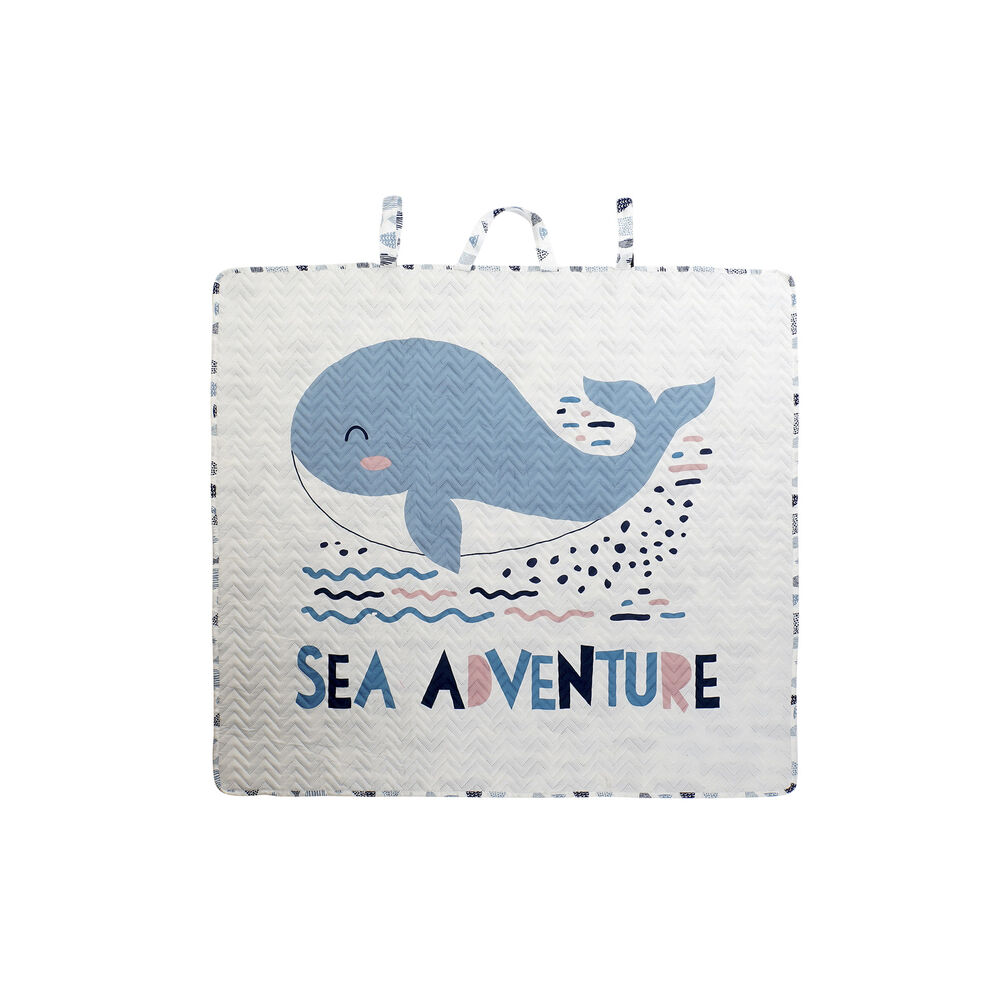 Baby blanket DKD Home Decor Polyester Fish (100 x 100 x 2 cm)