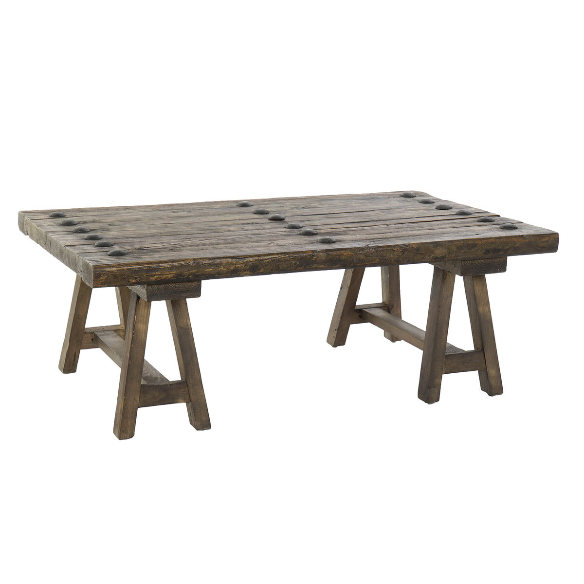 Hoofdtafel DKD Home Decor Bruin Zwart Hout 110 x 70 x 40 cm