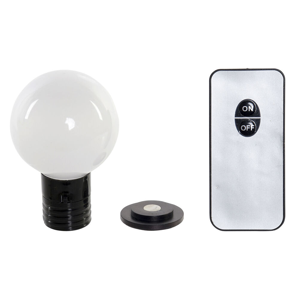 Boule Décorative DKD Home Decor Noir LED Aimant Polypropylène (PP) (6 x 6 x 10 cm)