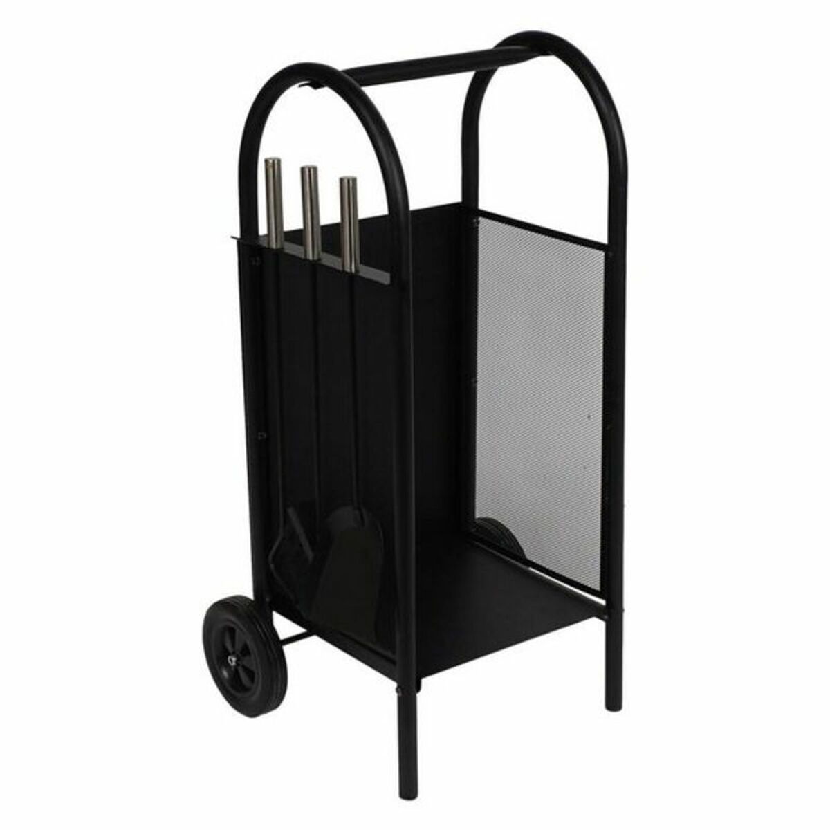 Soporte para Leña DKD Home Decor Accesorios Chimenea Acero Plástico Loft (4) (42 x 36 x 81 cm) (42 x 36 x 81 cm)