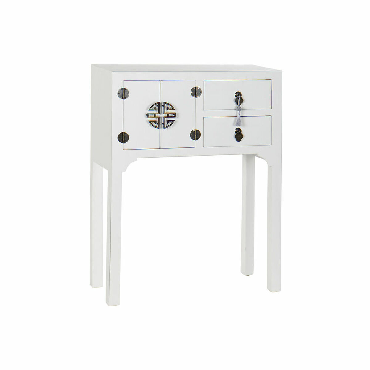 Console DKD Home Decor Blanc Argent Sapin Bois MDF (63 x 26 x 83 cm)