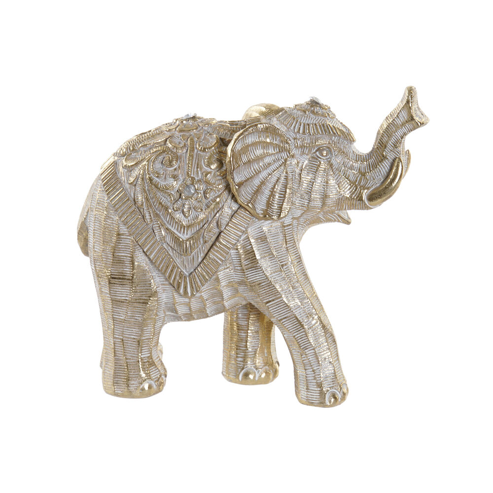 Figura Decorativa DKD Home Decor Elefante Resina (17 x 7.5 x 15 cm)