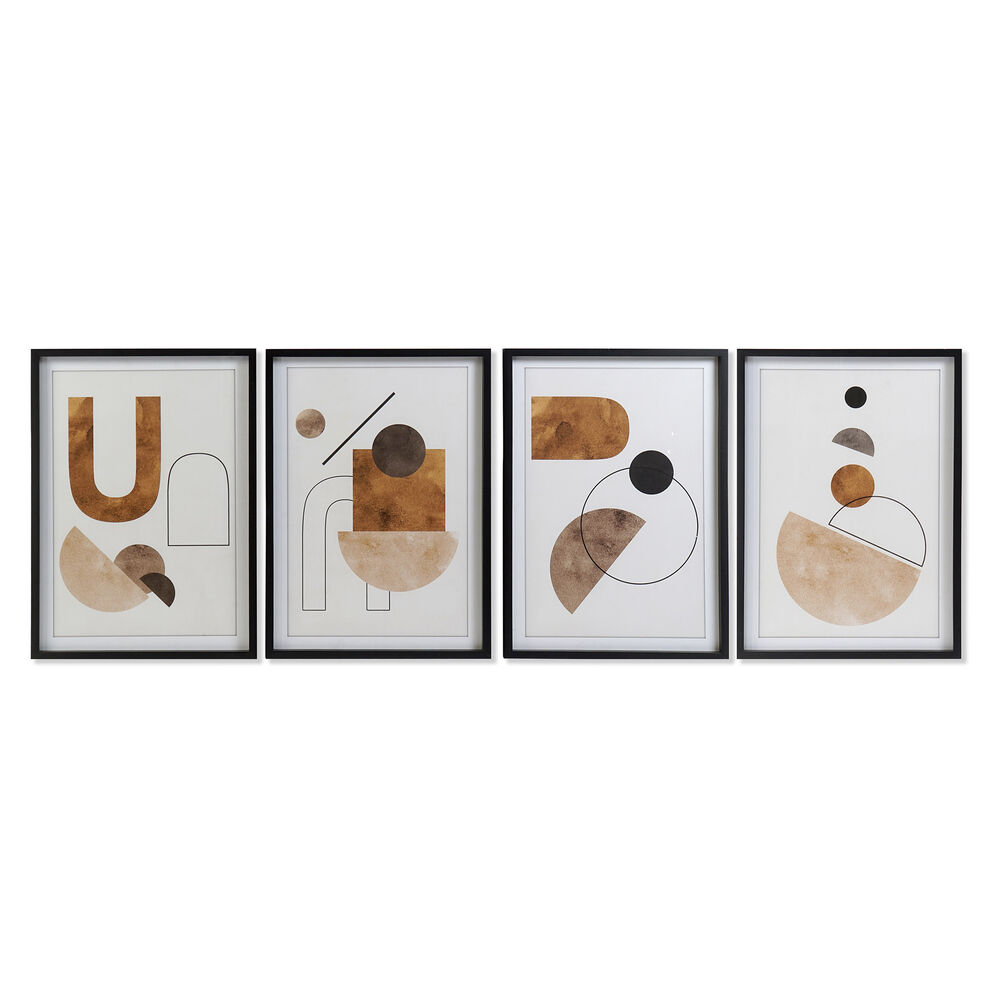 Painting DKD Home Decor Abstract (50 x 2.5 x 70 cm) (4 pcs)
