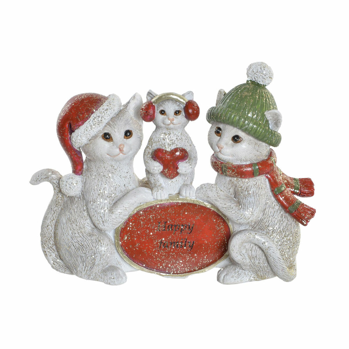 Figurine Décorative DKD Home Decor 8424001742813 12,5 x 3 x 9,5 cm Résine Chat