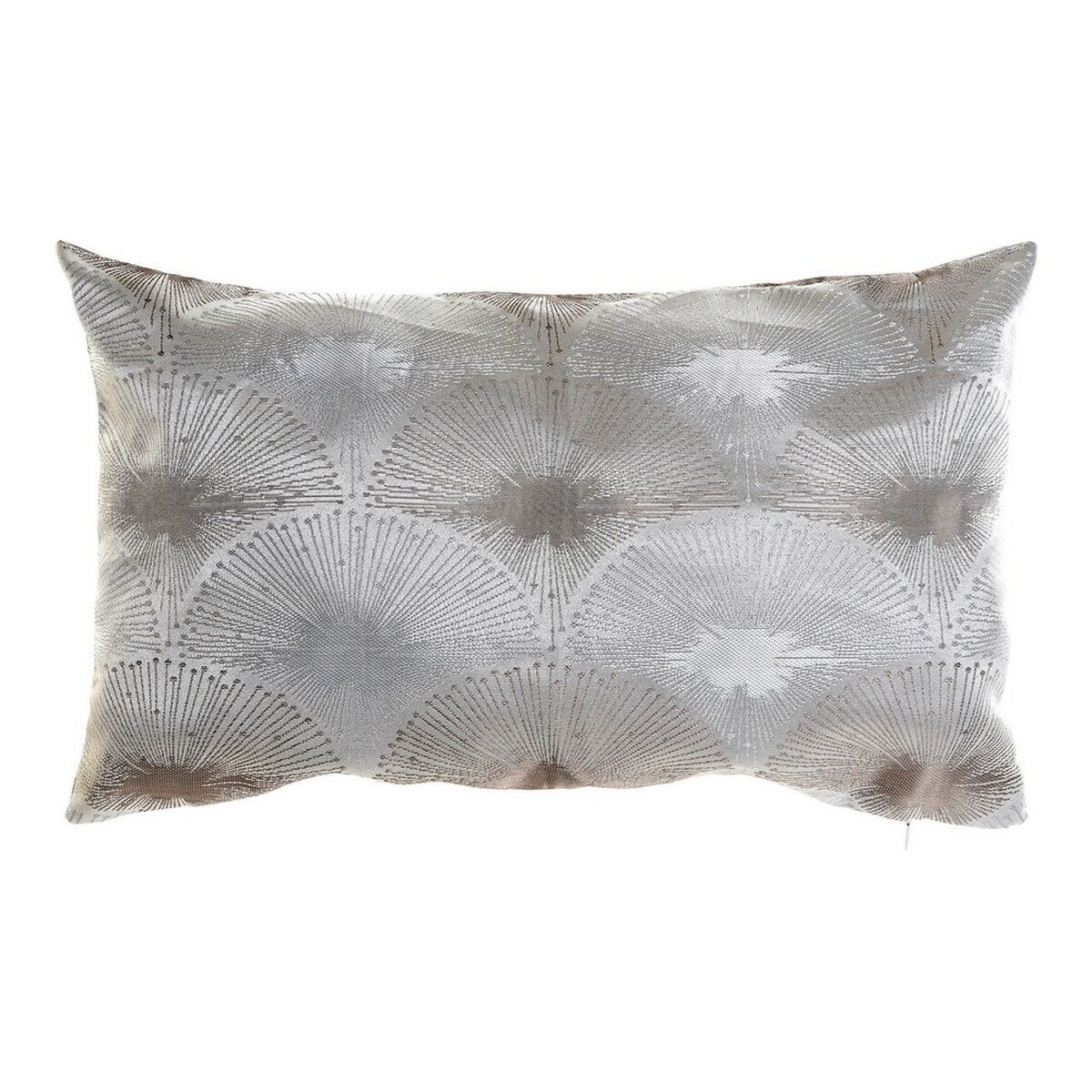 Coussin DKD Home Decor Gris Polyester Aluminium Traditionnel