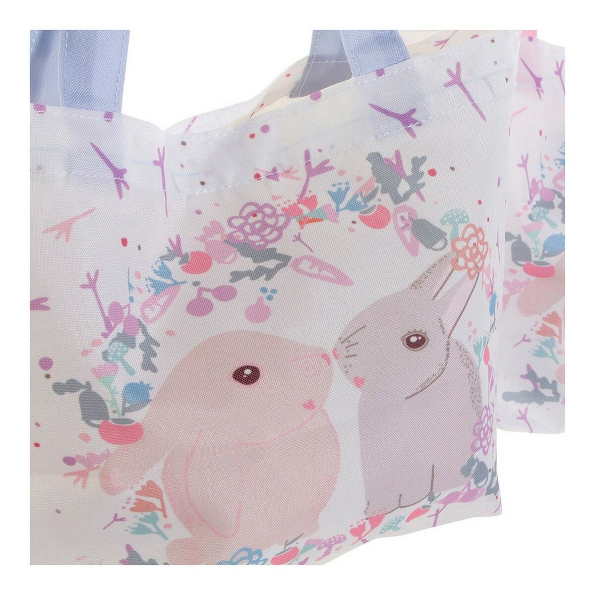Multi-use Bag DKD Home Decor Rabbit Polyester Canvas (2 pcs) (34 x 14 x 32 cm)