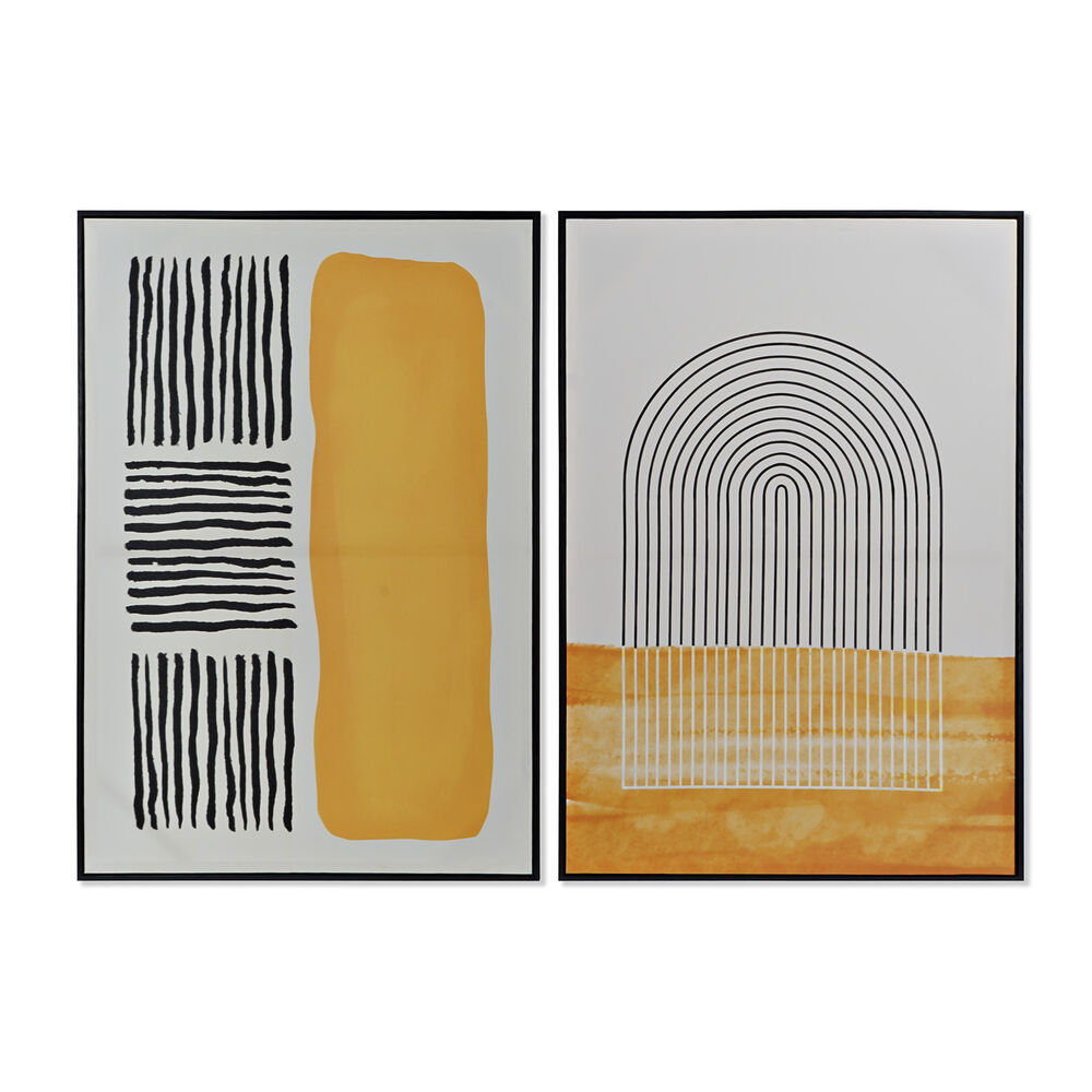 Cadre DKD Home Decor Abstrait Moderne (62,2 x 3,5 x 90 cm) (2 Unités)