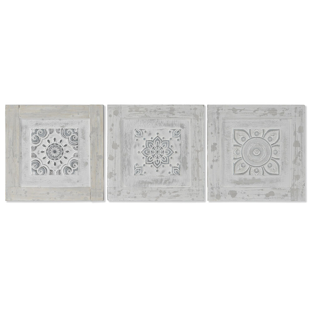 Painting DKD Home Decor Arab Tile (30 x 3 x 30 cm) (3 Units)