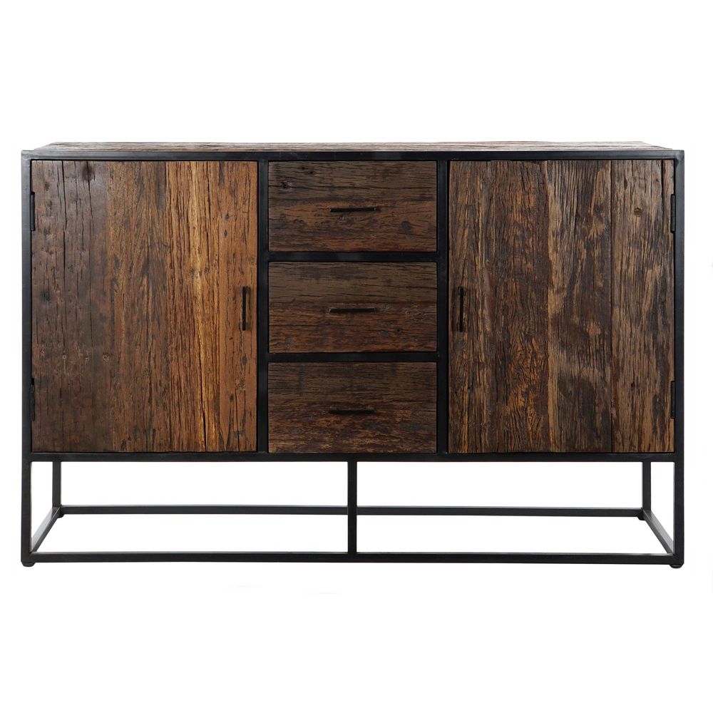 Sideboard DKD Home Decor Wood Metal Mango wood (140 x 43 x 91 cm)