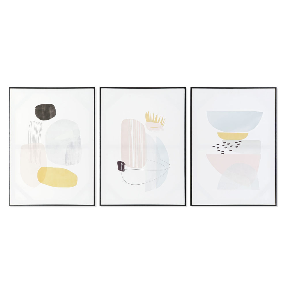 Painting DKD Home Decor Abstract (3 pcs) (50 x 3 x 70 cm)