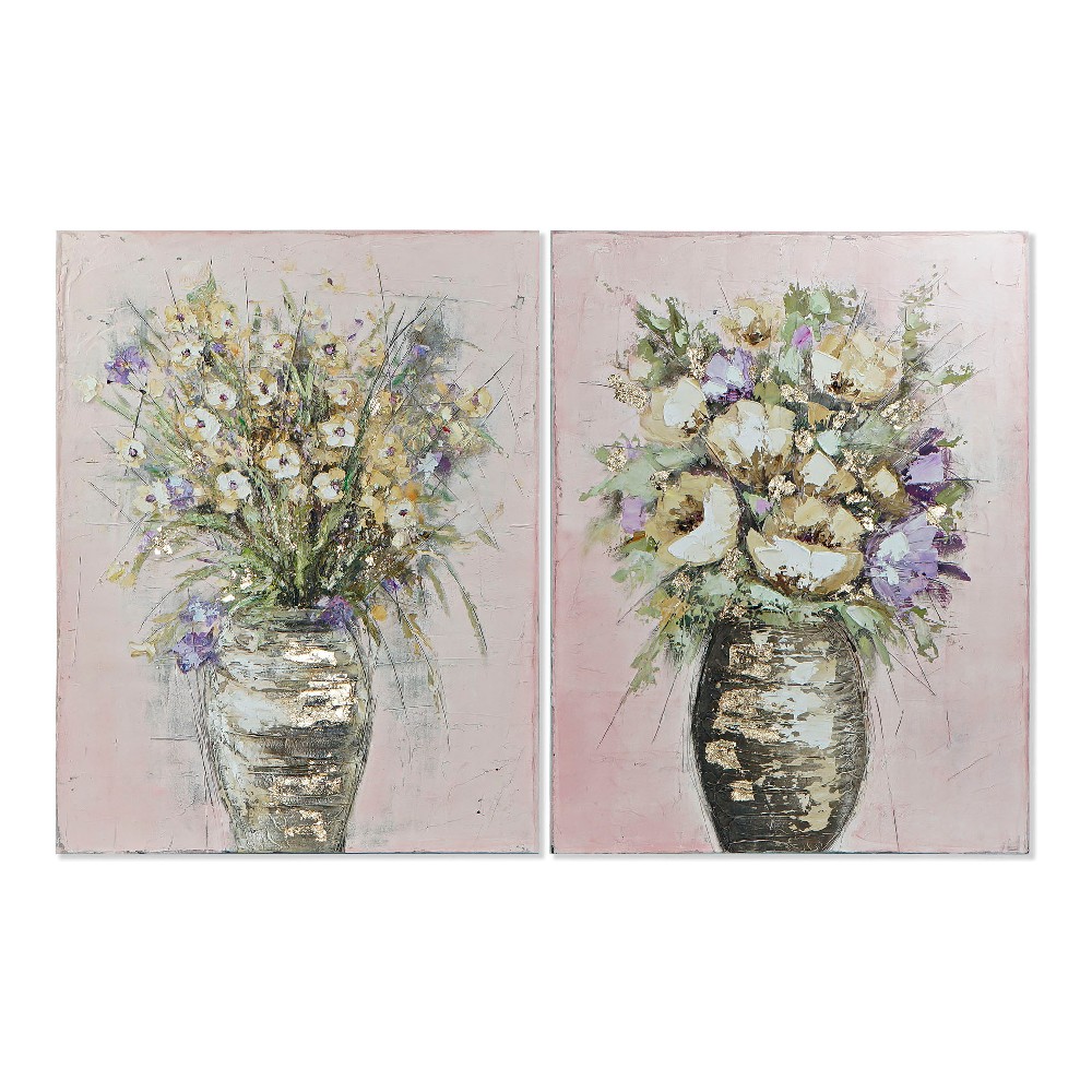 Painting DKD Home Decor Vases Vase (2 pcs) (90 x 3.5 x 119.5 cm)