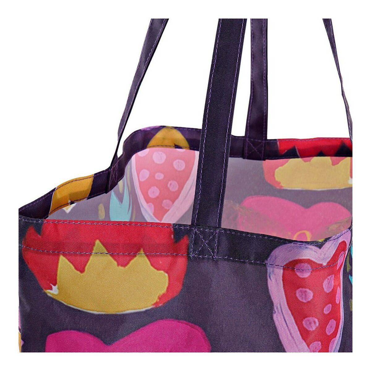 Multi-use Bag DKD Home Decor Floral Multicolour Polyester (3 pcs) (43 x 15 x 66 cm)