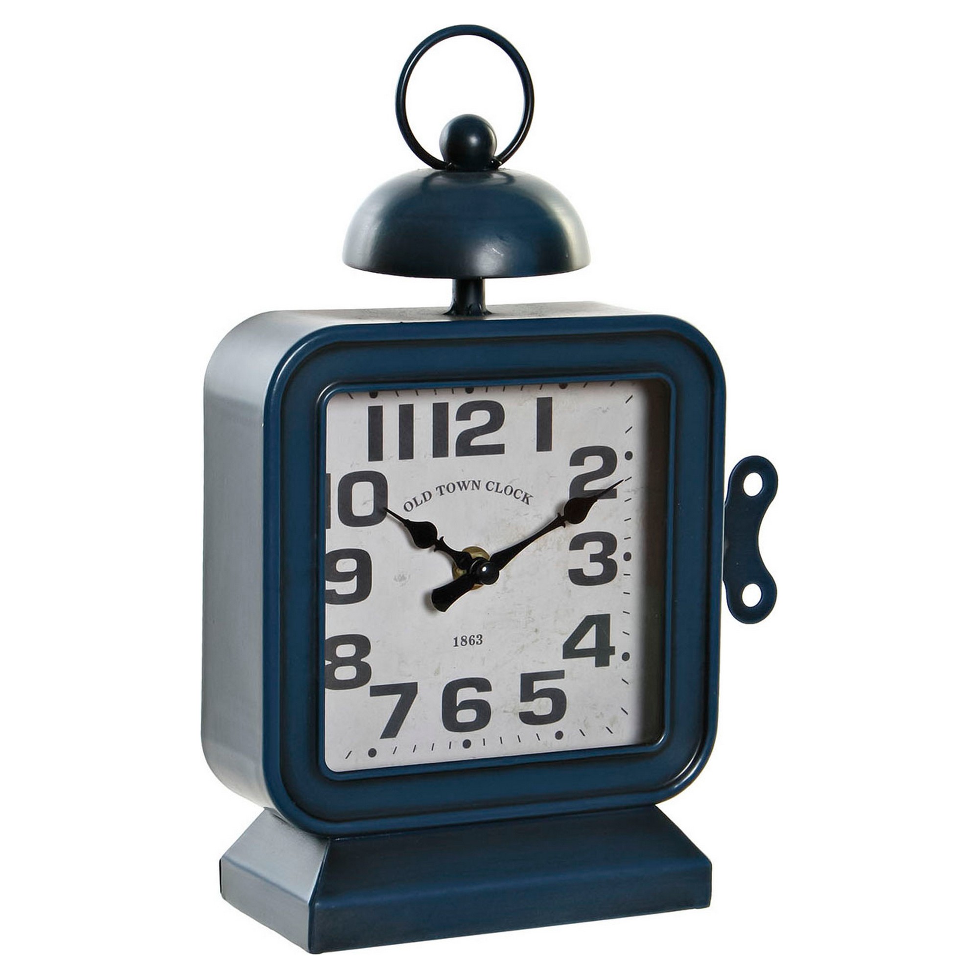 Horloge de table DKD Home Decor Bleu Fer (19 x 8 x 28 cm)
