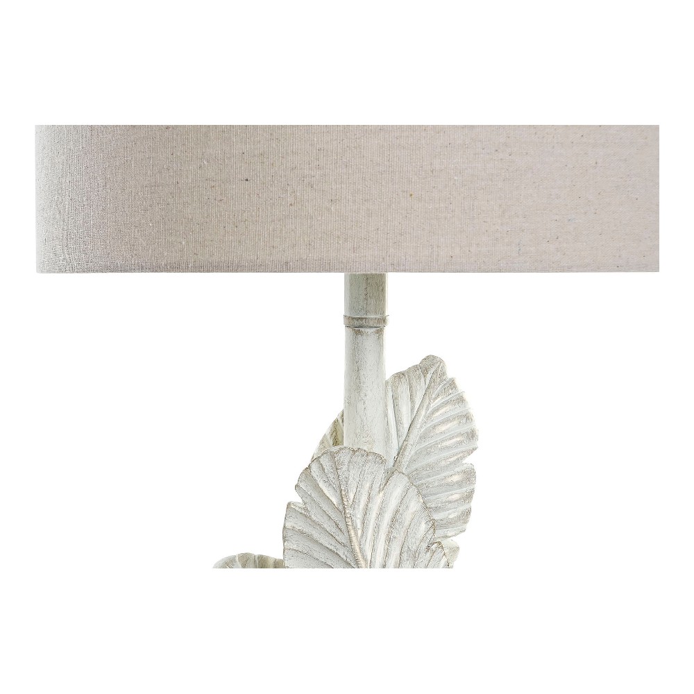 Lampada da Tavolo DKD Home Decor Bianco Beige Poliestere Resina (38 x 38 x 72 cm)