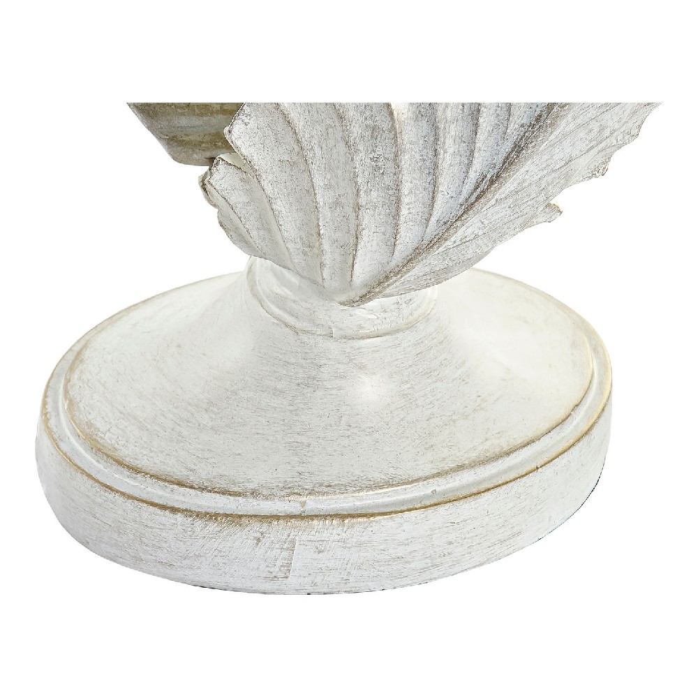 Lampada da Tavolo DKD Home Decor Bianco Beige Poliestere Resina (38 x 38 x 72 cm)