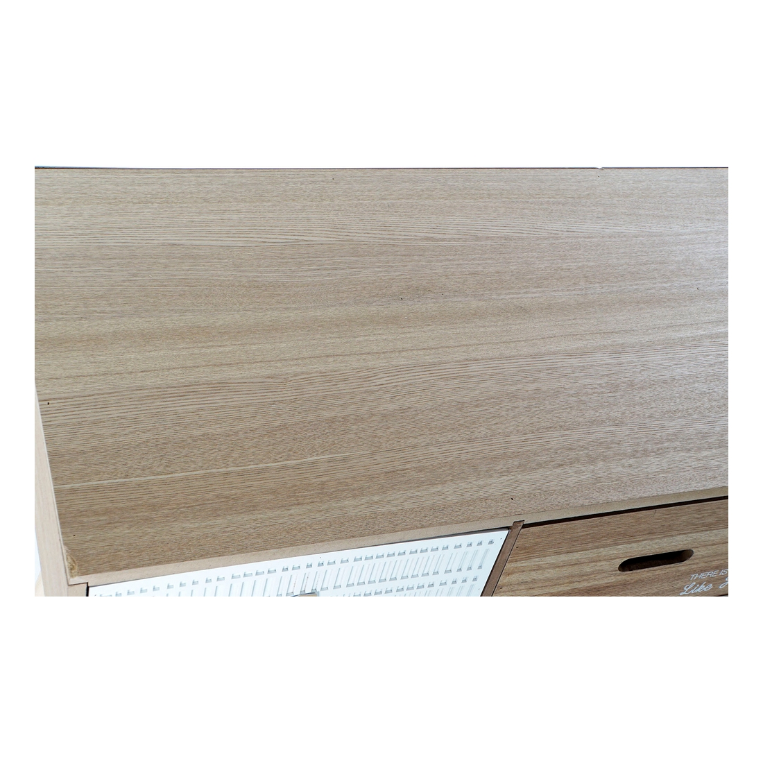 Skrivebord DKD Home Decor Hvid Brun Træ (100 x 50 x 76 cm)