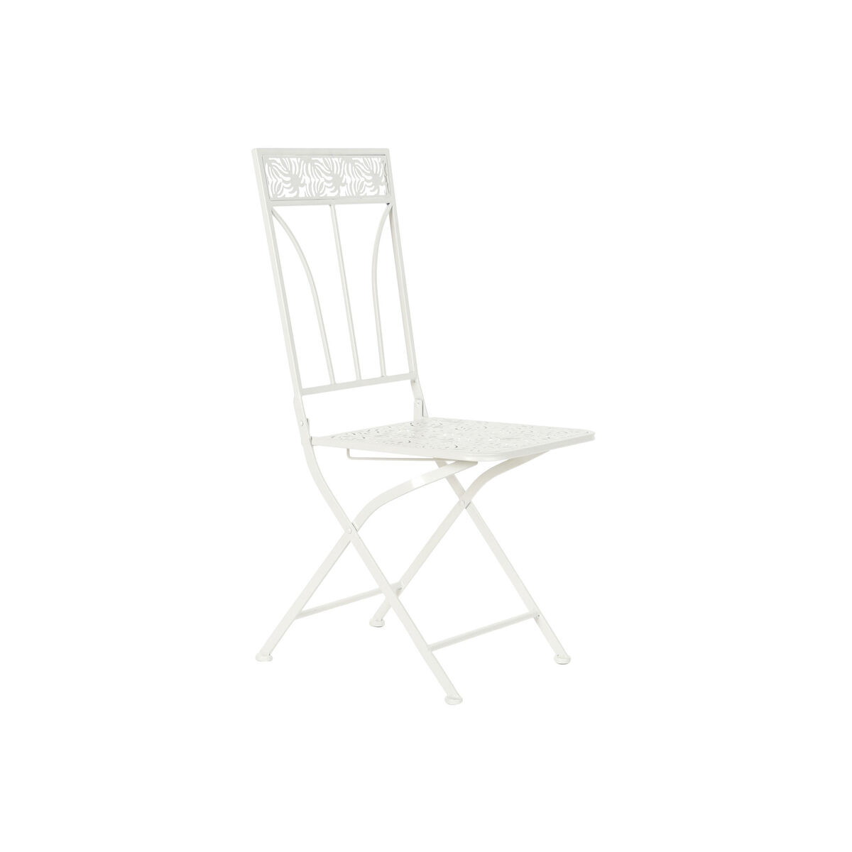 Chaise de jardin DKD Home Decor Métal Blanc (40 x 48 x 93 cm)