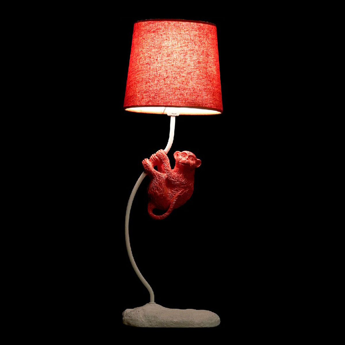 Desk lamp DKD Home Decor Polyester Resin 25W 220 V Monkey (2 pcs) (19 x 17 x 53 cm)
