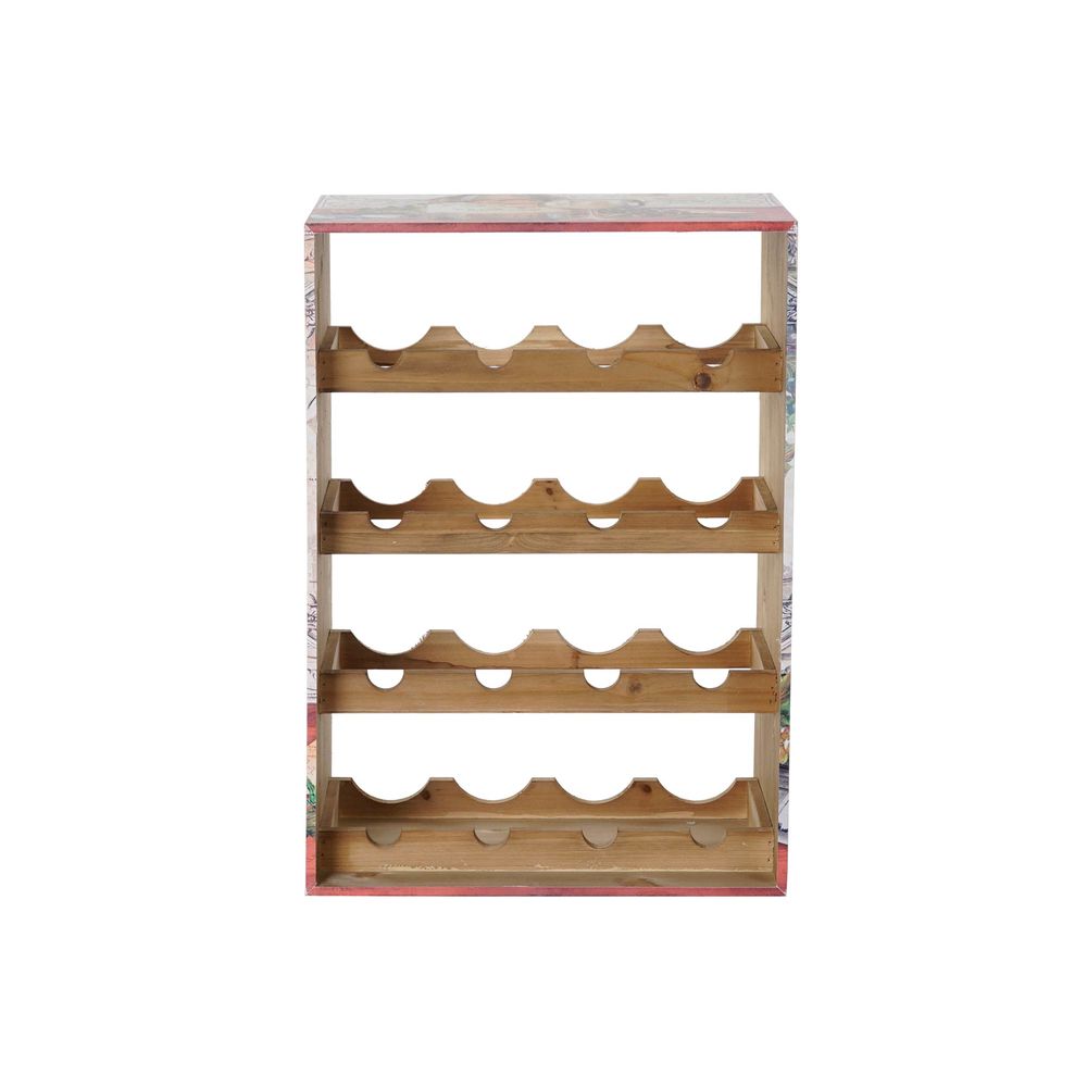 Bottle rack DKD Home Decor Pinewood MDF Wood (40 x 30 x 56 cm)