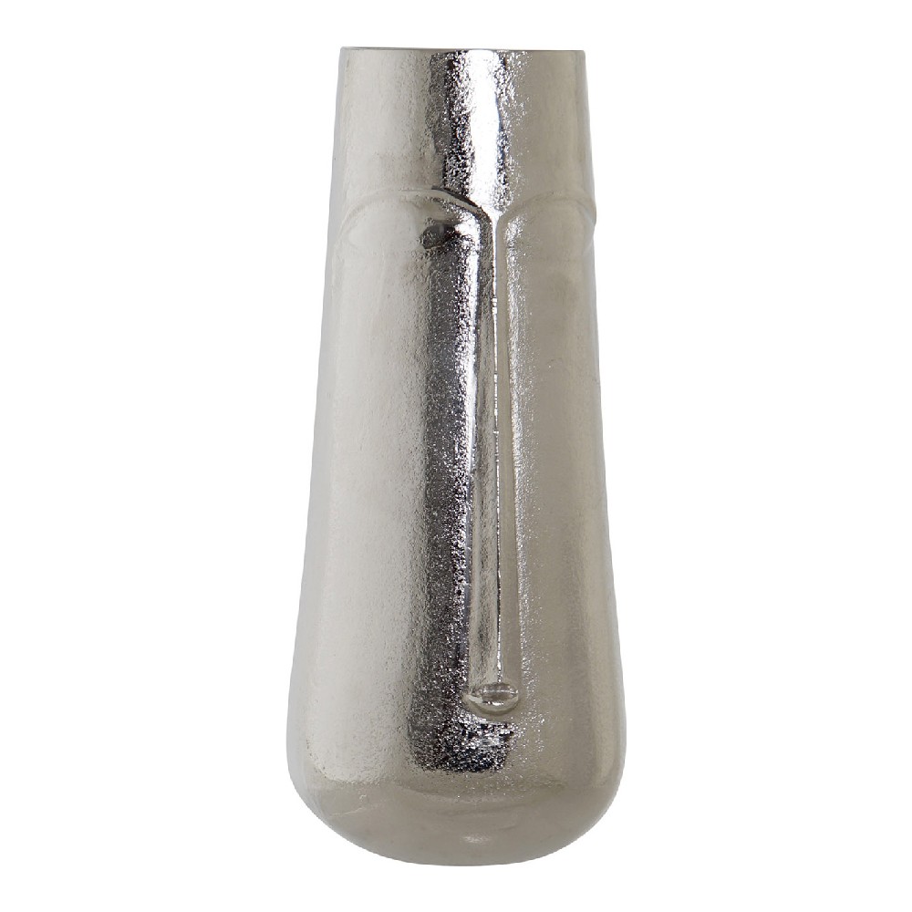 Vase DKD Home Decor Face Aluminium (18 x 18 x 40 cm)