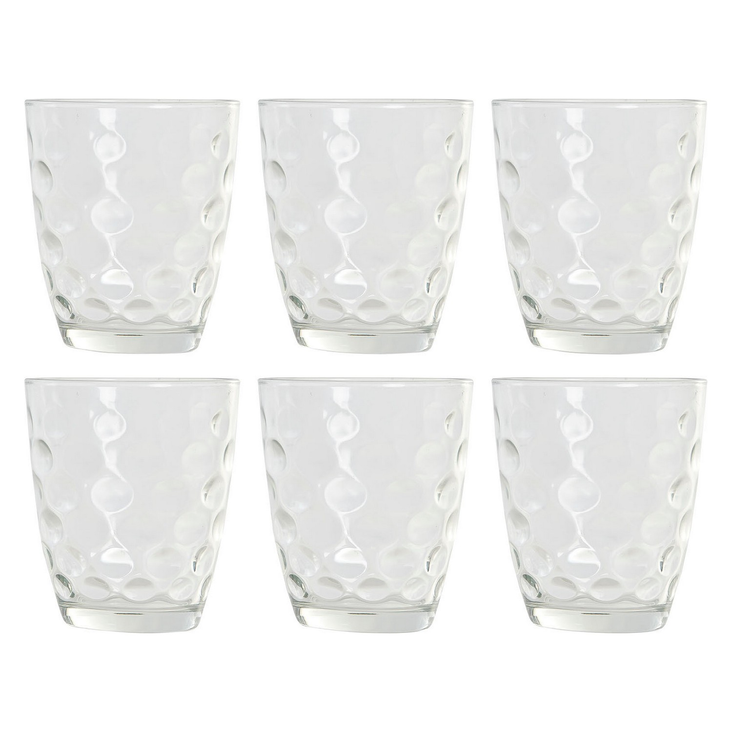 Set de Vasos DKD Home Decor Cristal (300 ml) (6 pcs)