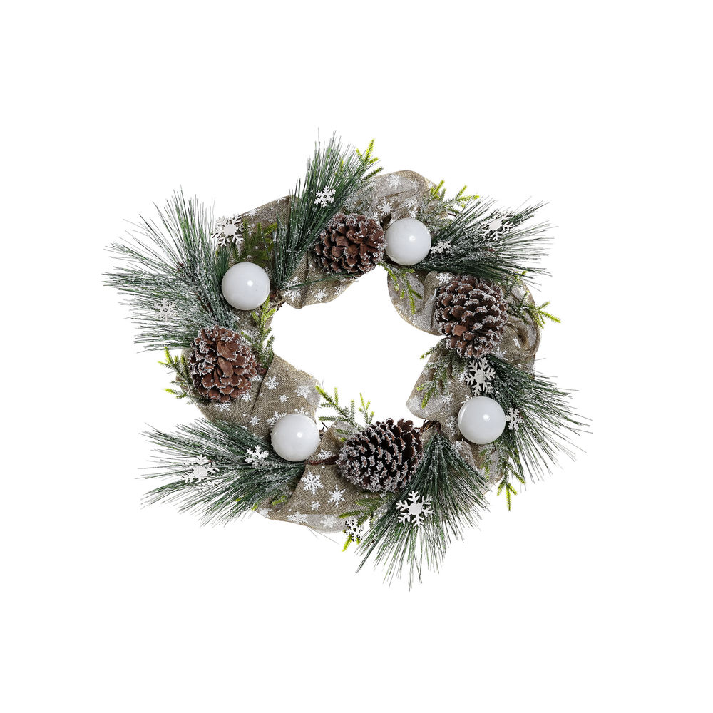Advent wreathe DKD Home Decor PVC (61 x 14 x 61 cm)