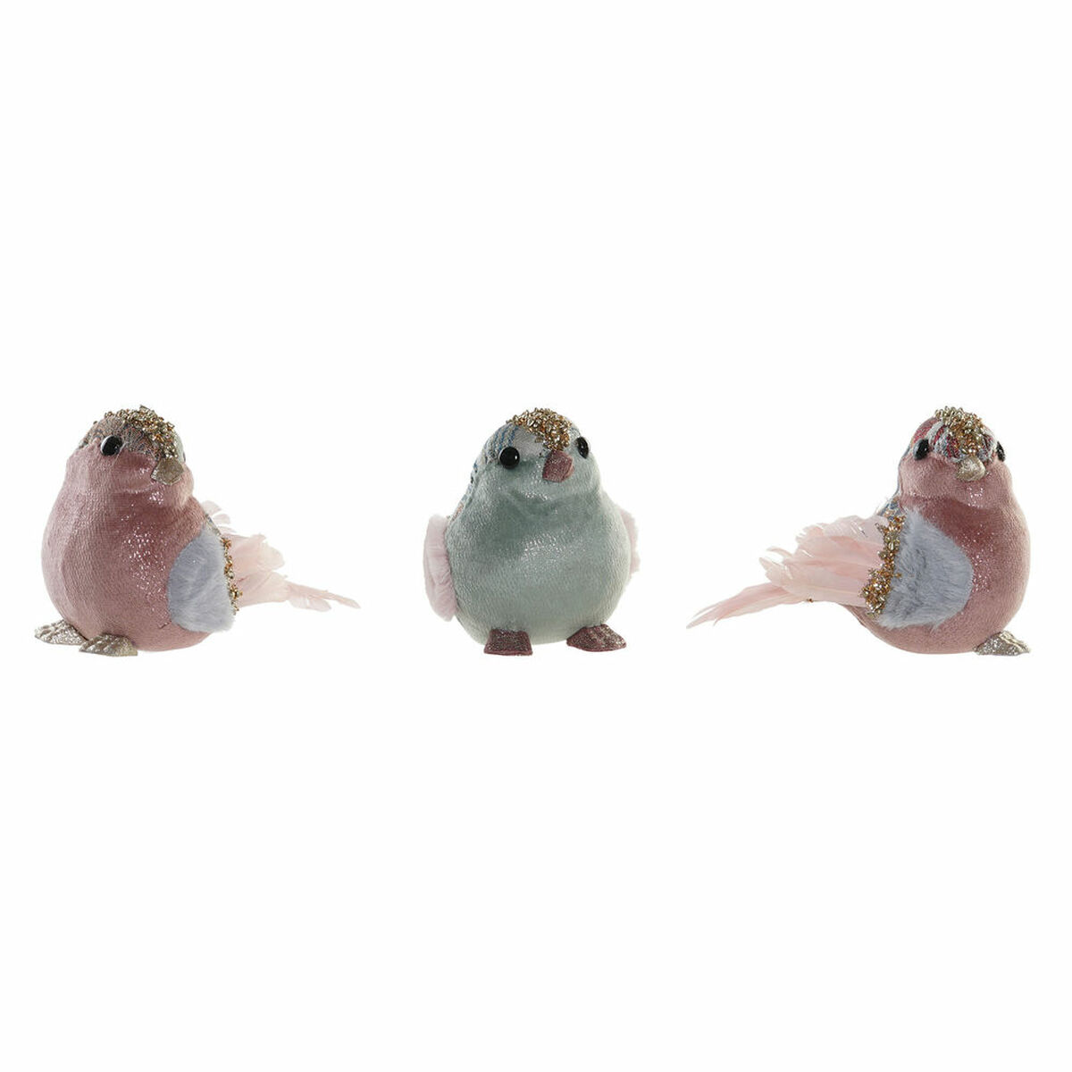 Décorations de Noël DKD Home Decor Polyester Foam (3 pcs) (15 x 10 x 11 cm)