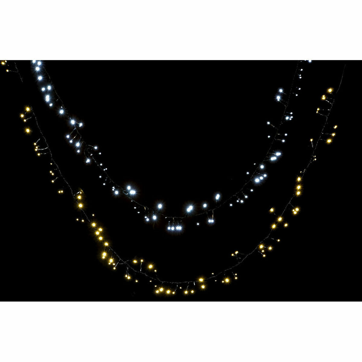 Strip of lights DKD Home Decor Yellow White LED (2 Units)