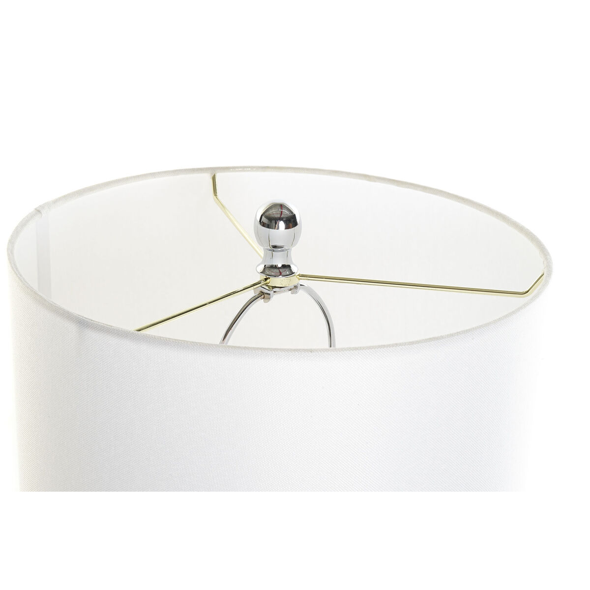 Desk lamp DKD Home Decor White Polyester Metal Marble 220 V 50 W (33 x 33 x 65 cm)