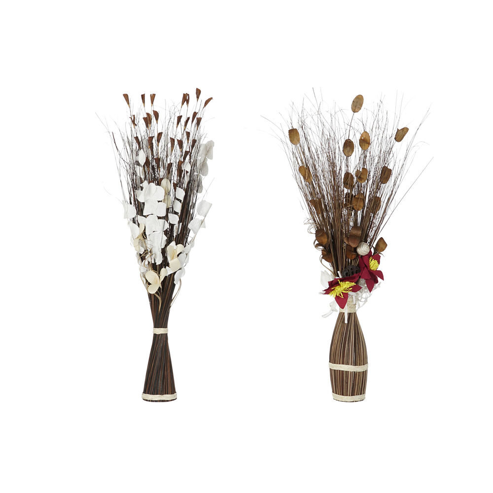 Ramo DKD Home Decor Flores Fibra de coco (2 pcs) (40 x 40 x 100 cm)