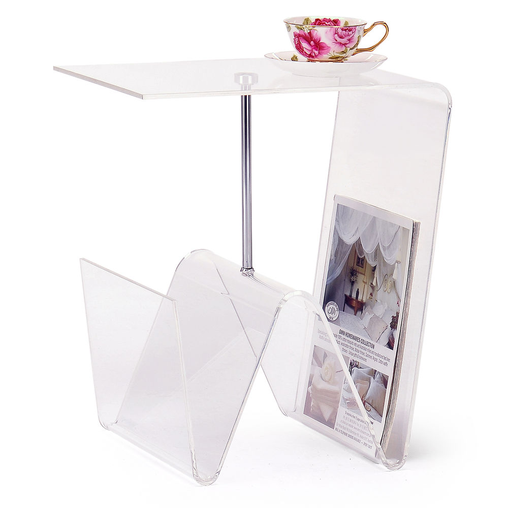 Coffee Table DKD Home Decor Transparent Acrylic Metal (40 x 30 x 44 cm)