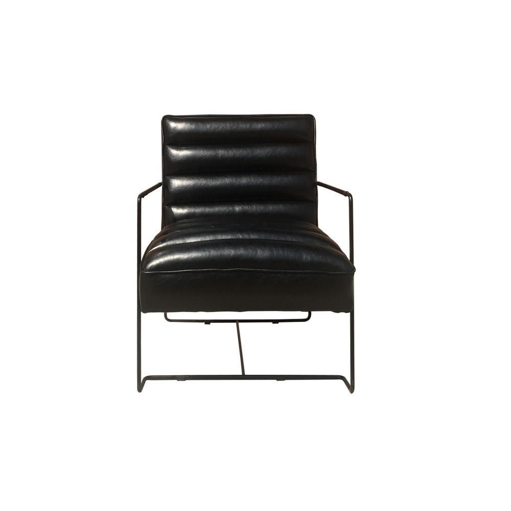 Sillón DKD Home Decor Negro Poliuretano Metal (62.5 x 74 x 80 cm)