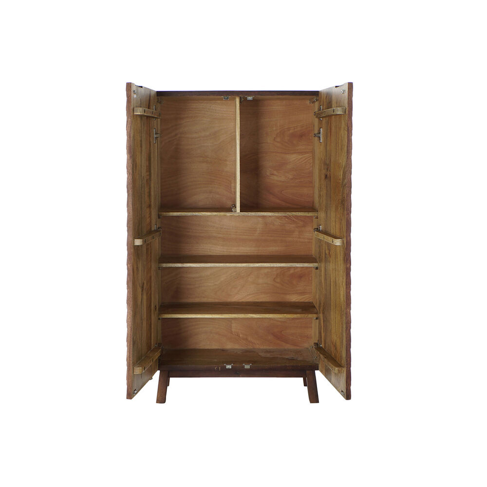 Cupboard DKD Home Decor Grey Mango wood (76 x 30 x 140 cm)