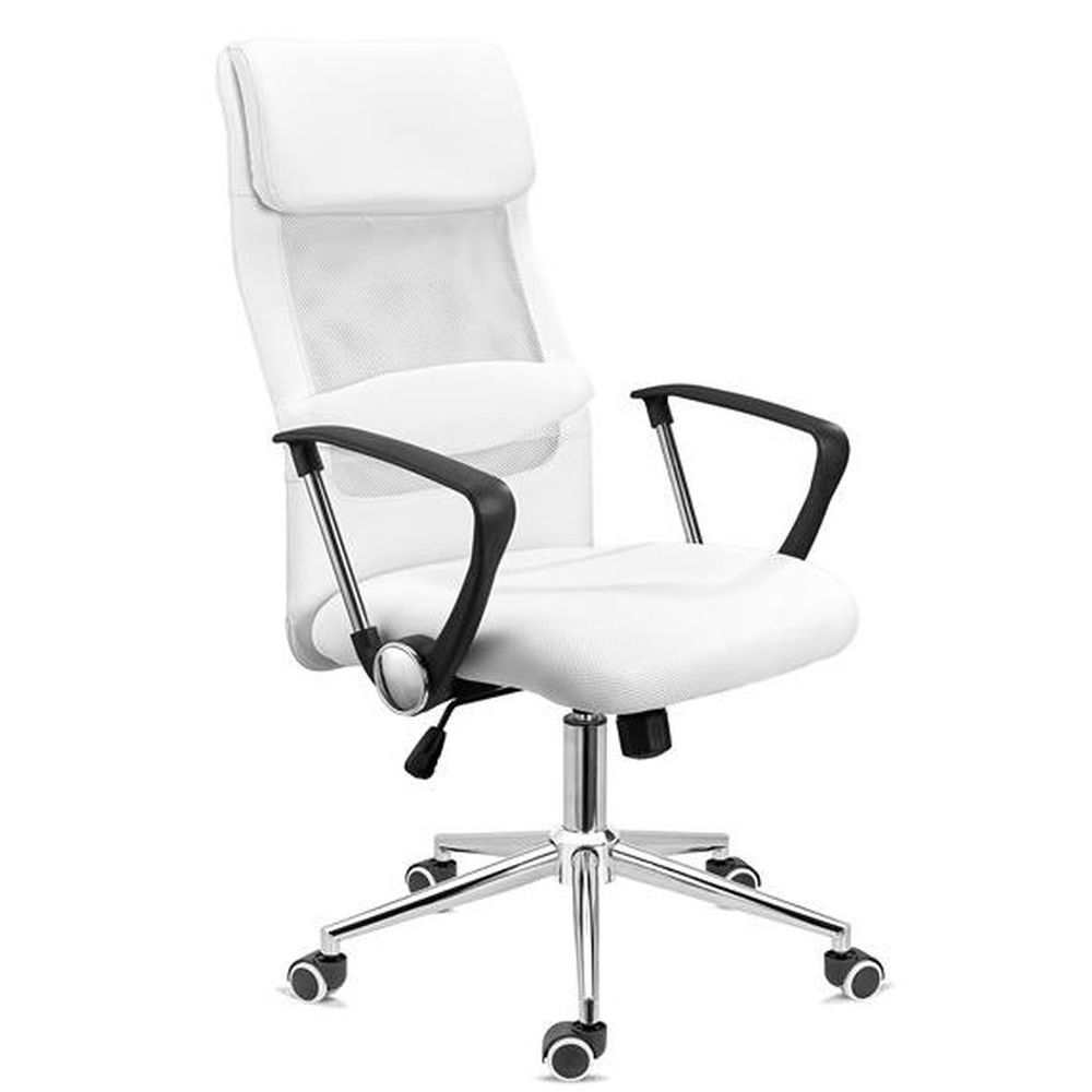 Chaise de Bureau DKD Home Decor Blanc (62 x 62 x 128 cm)