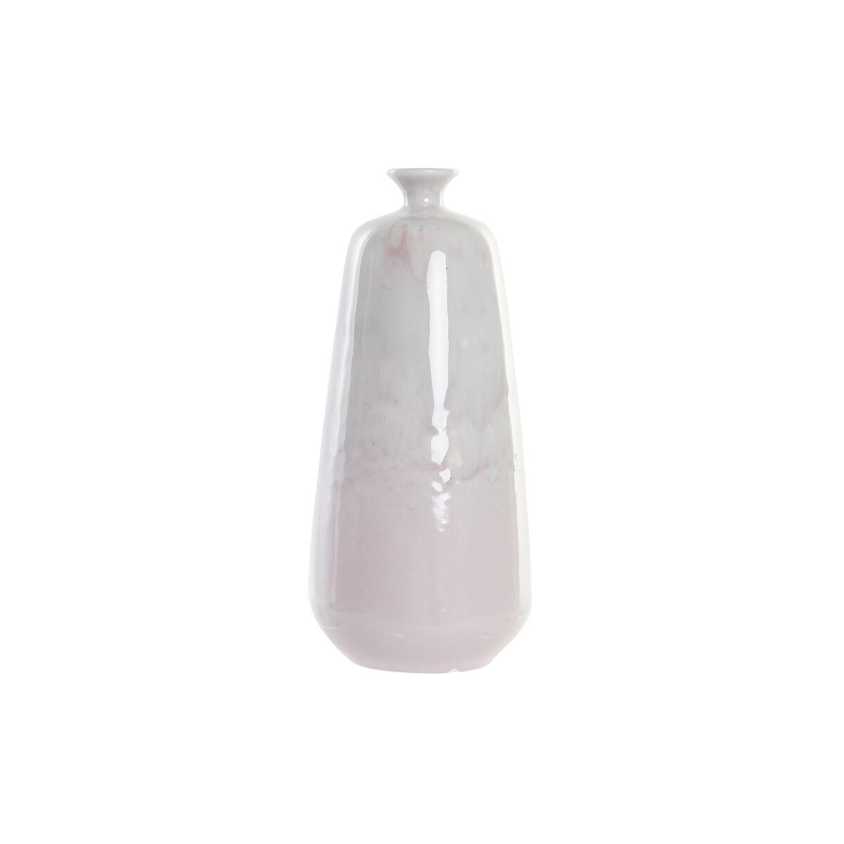 Vase DKD Home Decor Céramique Rose clair Bicolore 15 x 15 x 32 cm Moderne