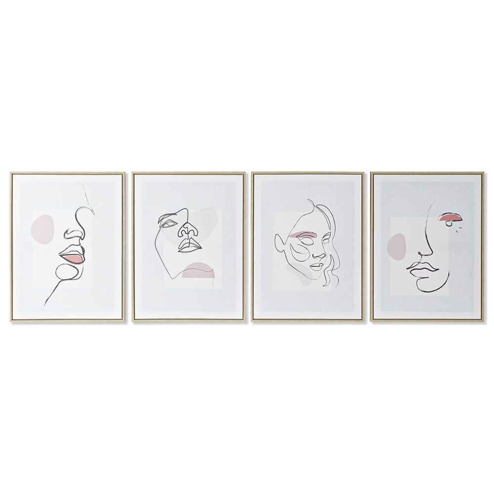 Painting DKD Home Decor Abstract (45 x 2.5 x 60 cm) (4 pcs)