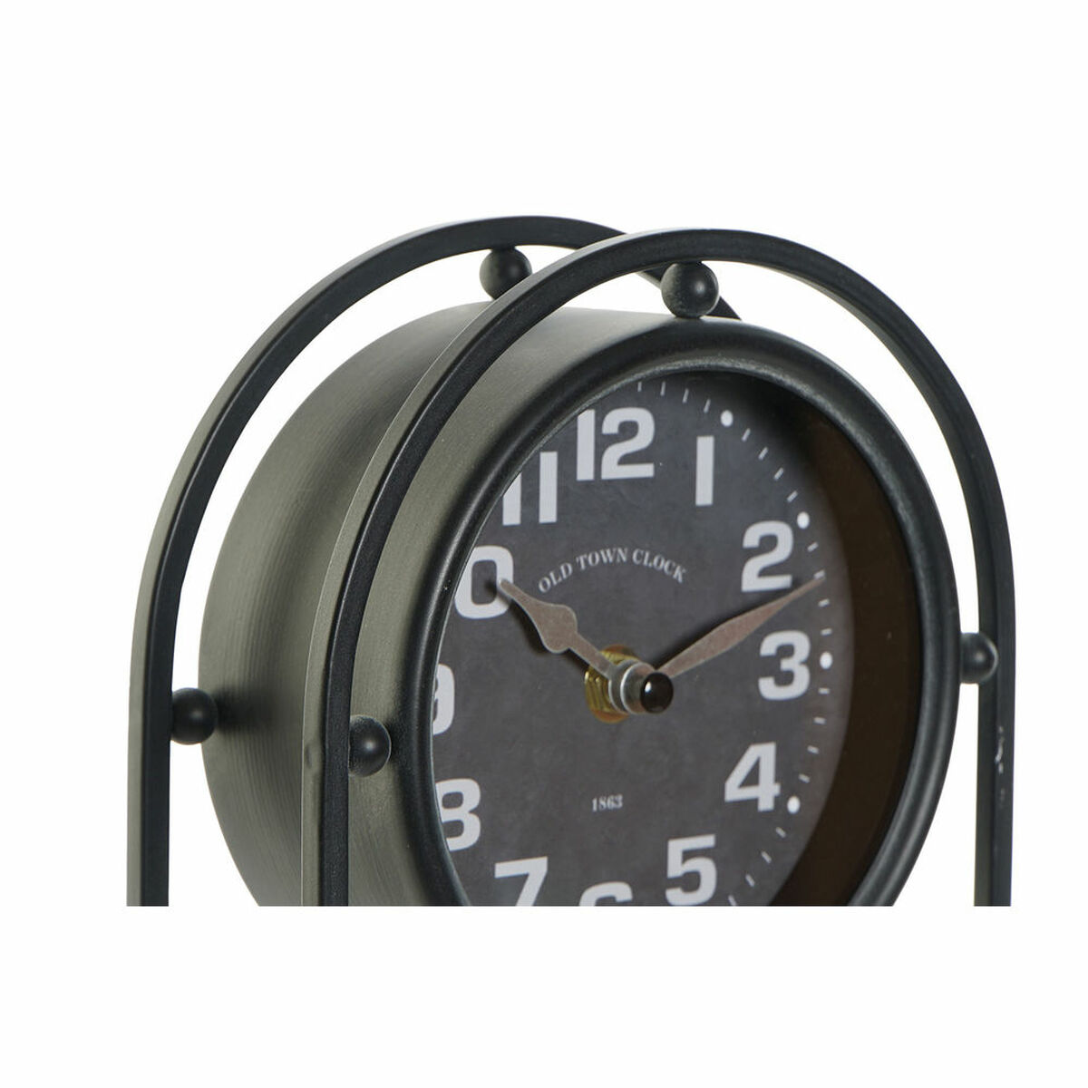 Image secondaire de Horloge de table DKD Home Decor Verre Noir Fer (16.5 x 7 x 25 cm)