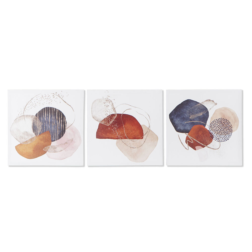 Painting DKD Home Decor Abstract (50 x 1.8 x 50 cm) (3 pcs)