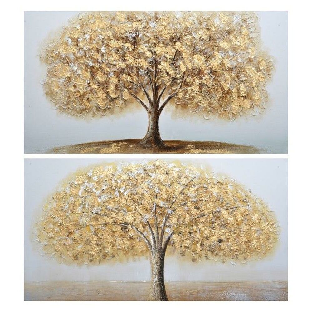 Painting DKD Home Decor Tree (120 x 3 x 60 cm) (2 pcs)