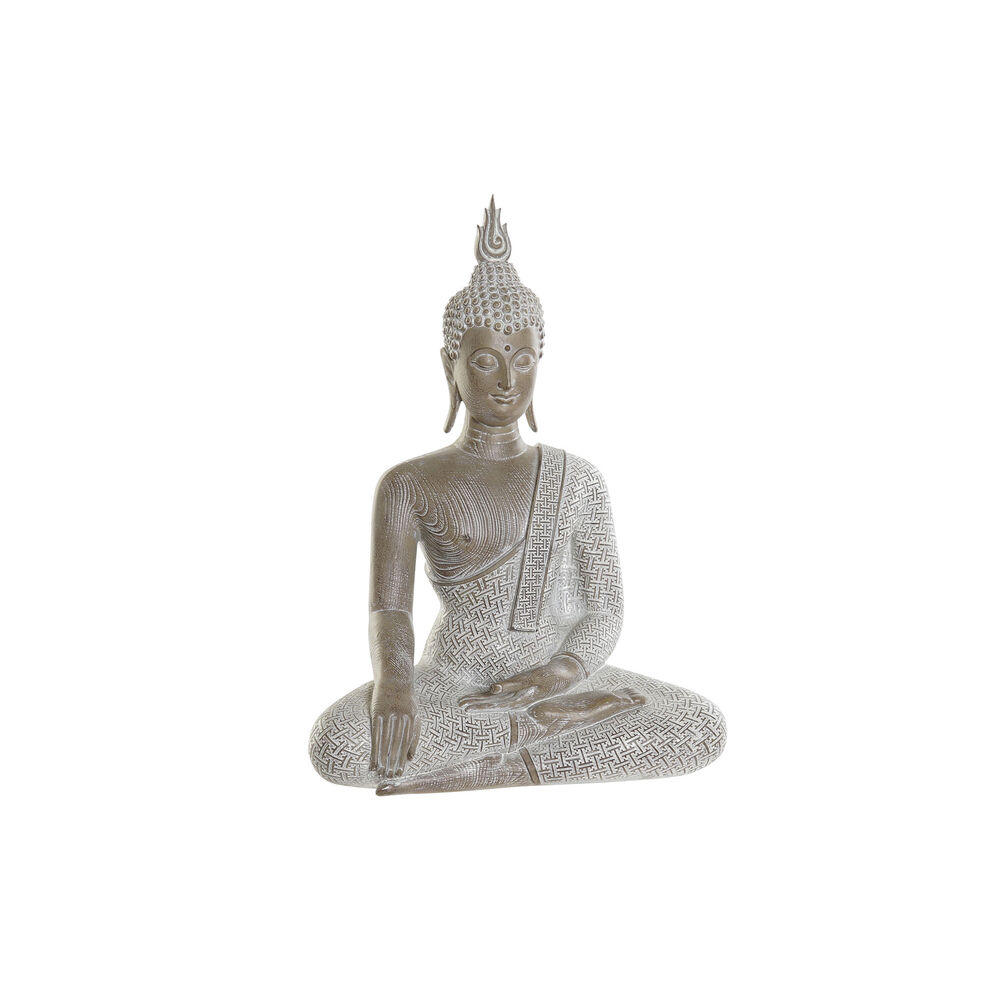 Dekorativ figur DKD Home Decor Natur Buddha Harpiks (23 x 12 x 32 cm)