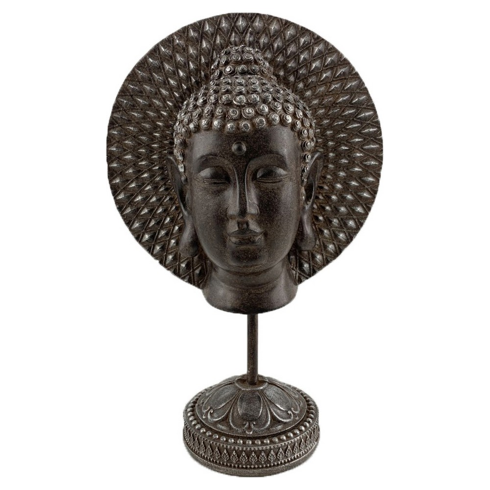 Decorative Figure DKD Home Decor Metal Buddha Resin (21 x 10.5 x 31.7 cm)