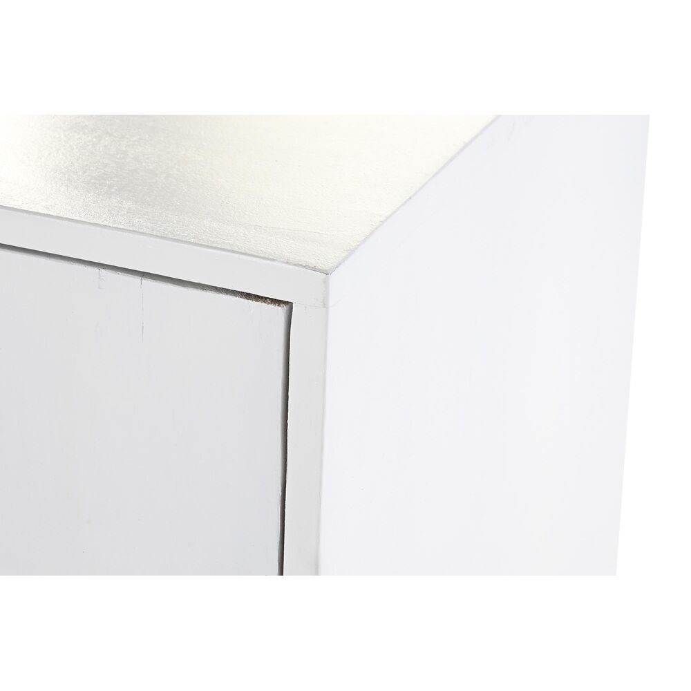 Aparador DKD Home Decor Blanco Dorado Metal Madera de mango (80 x 37,5 x 80 cm)